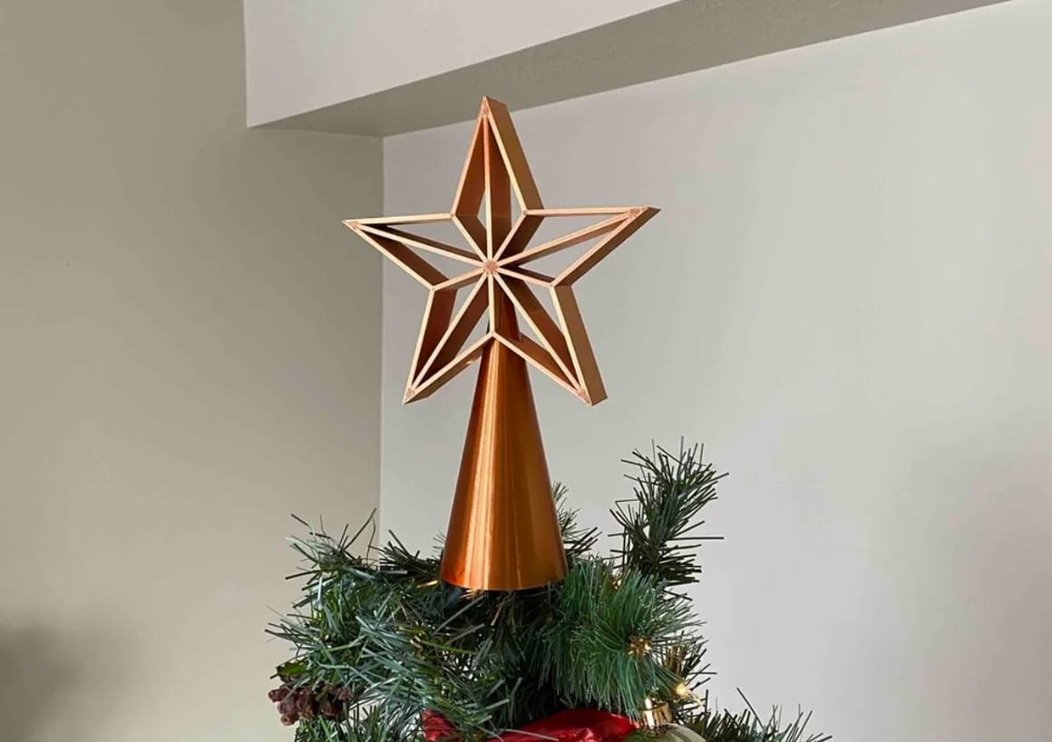 3d printed christmas tree star